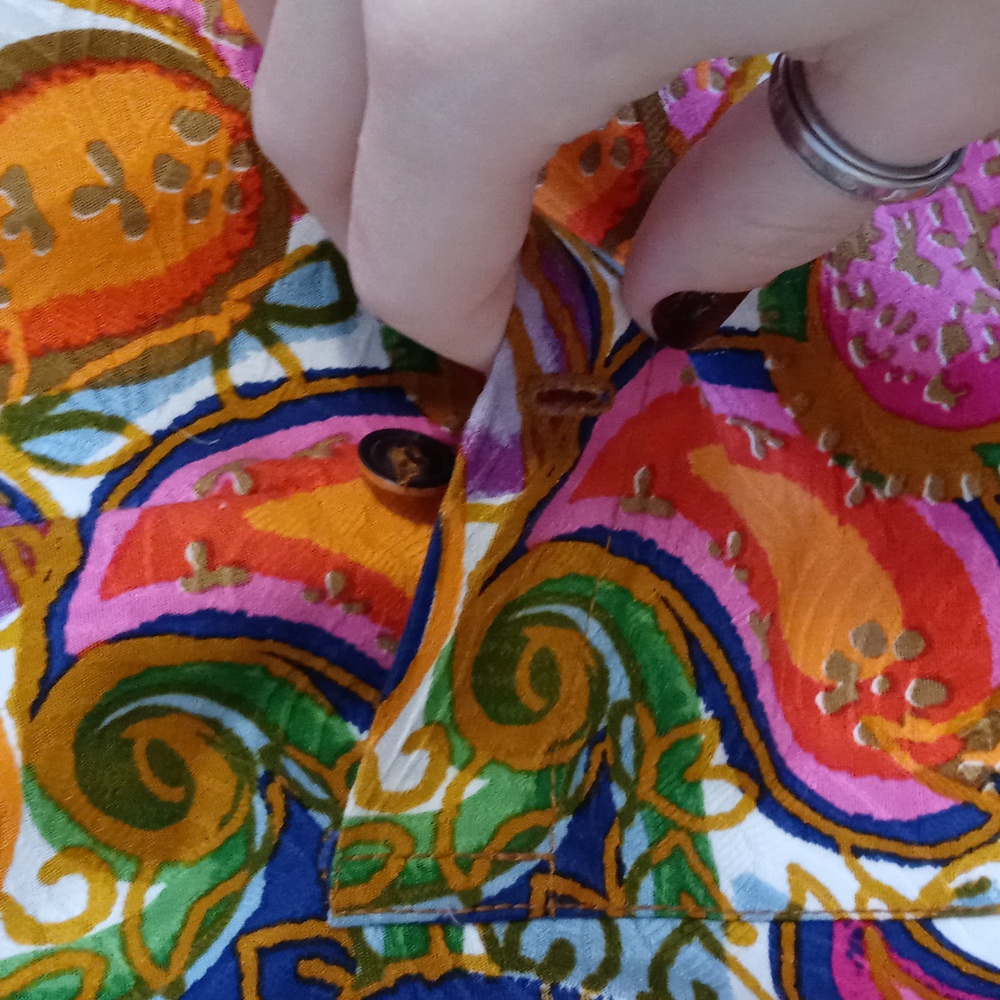 🧡Mr. Turk🧡 - Multicolor Paisley Print Jacquard Cotton Short - Picture 8 of 14